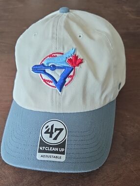 47 Toronto Blue Jays Cream and Light Blue Two-Tone Baseball Cap